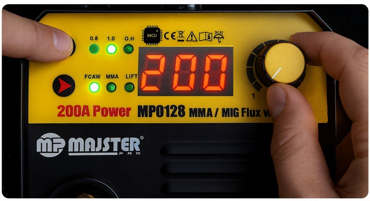 Spawarka INWERTEROWA INWERTOROWA IGBT MIG MAG FLUX MMA migomat MP0128