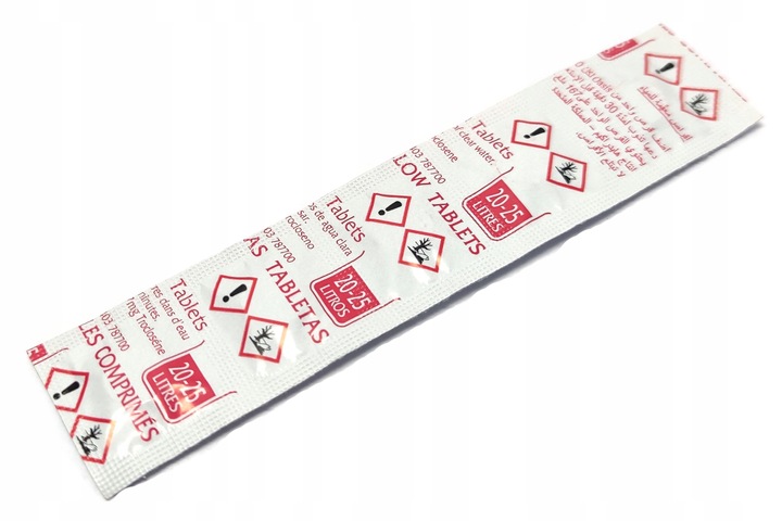 CHLOR W TABLETKACH DO WIOŚLARZY 5SZT /WATERROWER