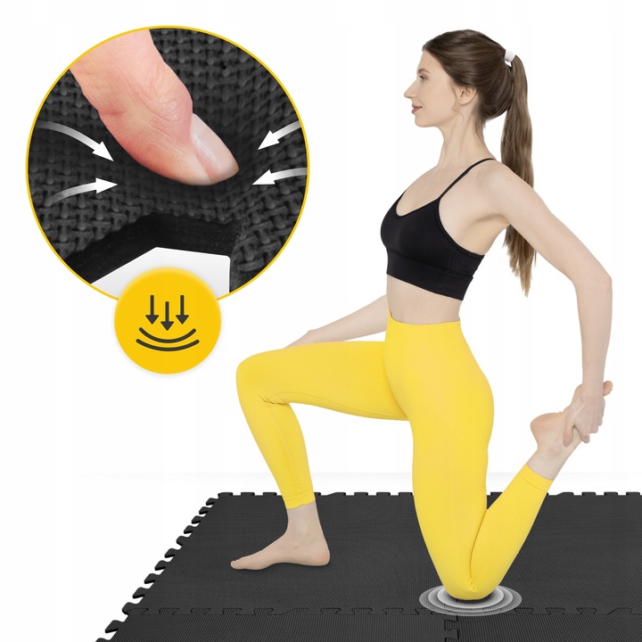 MATA PUZZLE POD SPRZĘT DO ĆWICZEŃ 6 SZT 2.16m2 OCHRONNA PODŁOGA NA