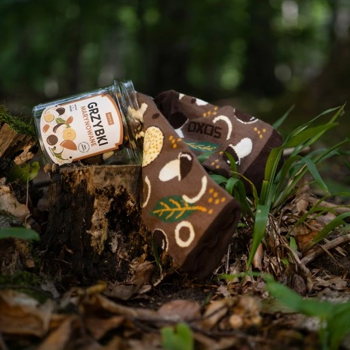 DŁUGIE SKARPETY BAWEŁNIANE DAMSKIE SOXO PREZENT DLA BABCI NA DZIEŃ BABCI