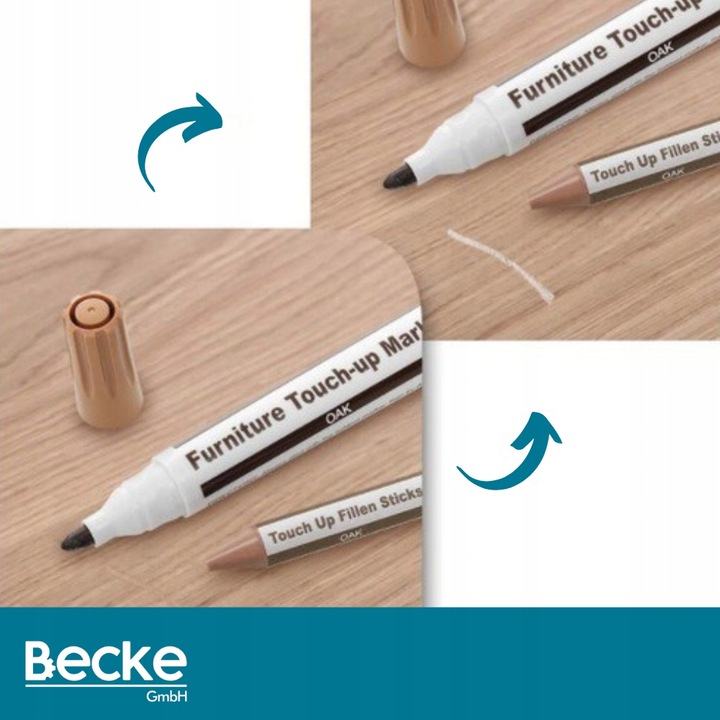 Zestaw 25 szt. naprawczy markery pisaki wosk do mebli paneli parkietu