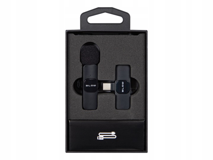 MIKROFON ODBIORNIK BEZPRZEWODOWY KRAWATOWY DO TELEFONU ANDROID WTYK USB-C