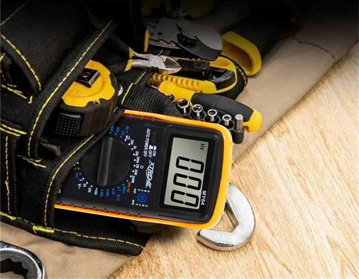 PROFESJONALNY MULTIMETR MIERNIK CYFROWY PRĄDU TEMPERATURY SONDA