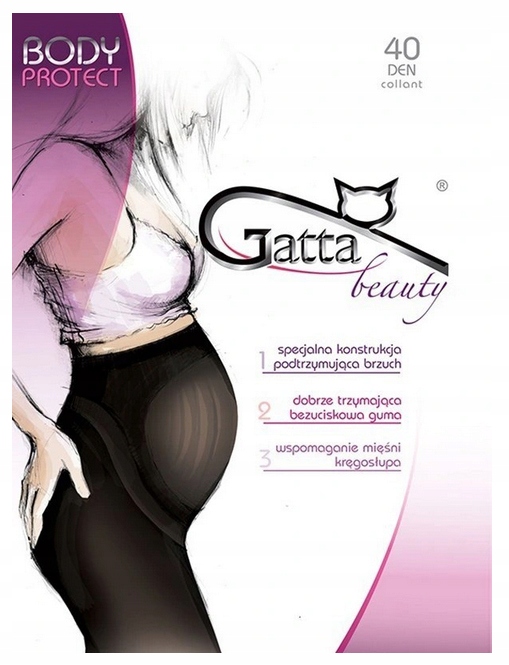 GATTA RAJSTOPY CIĄŻOWE PROTECT 40DEN NERO 5-XL