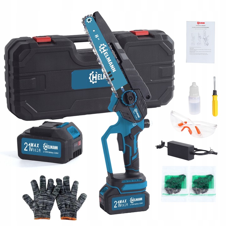 PIŁA ŁAŃCUCHOWA AKUMULATOROWA 8" BEZSZCZOTKOWA PILARKA DO GAŁĘZI