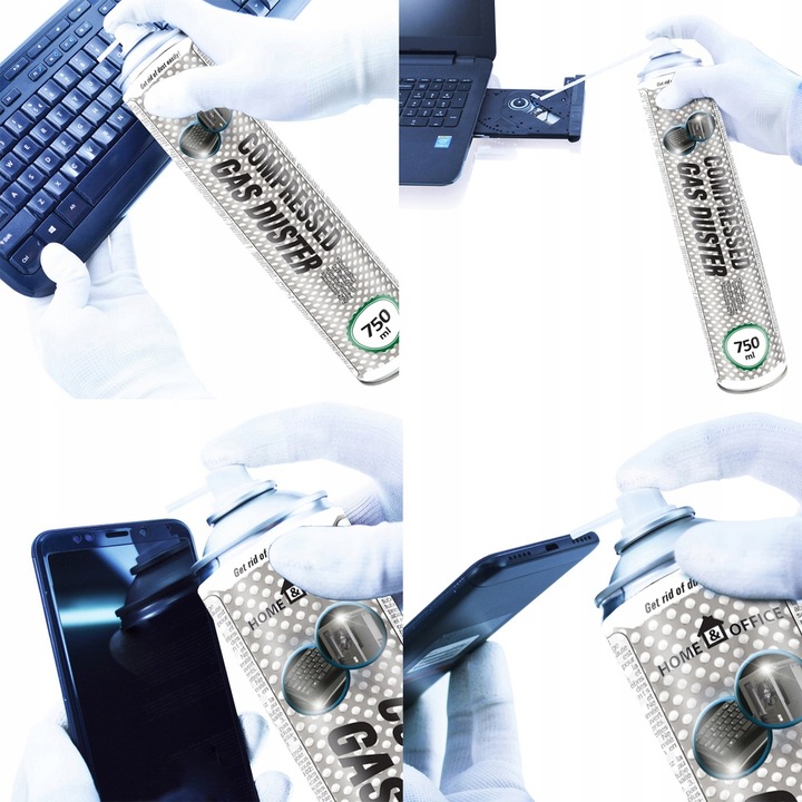 3x AABCOOLING SPRĘŻONE-POWIETRZE 750ml RURKA-15cm