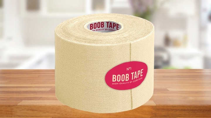 TAŚMA MODELUJĄCA BIUST Z NASUTNIKAMI TEJPY BOOB TAPE CURE TAPE 5CM X 5M
