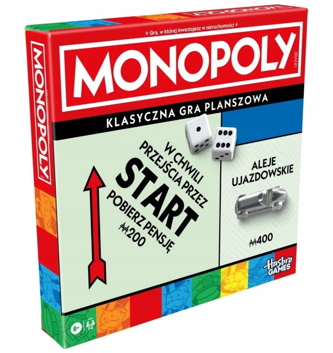 ORYGINALNA GRA MONOPOLY CLASSIC POLSKA HASBRO NEW