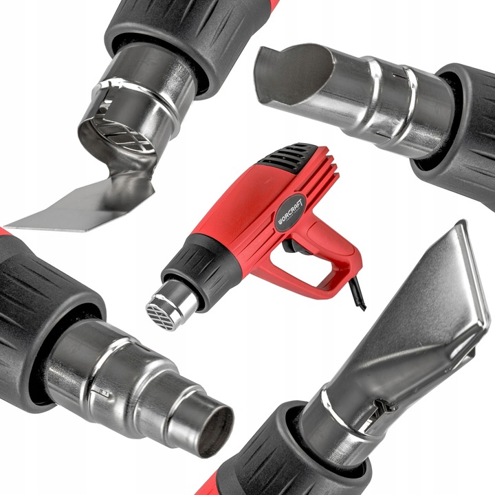 OPALARKA ELEKTRYCZNA 2200W DO DREWNA FARB LAKIERÓW MOCNA + 4 DYSZE