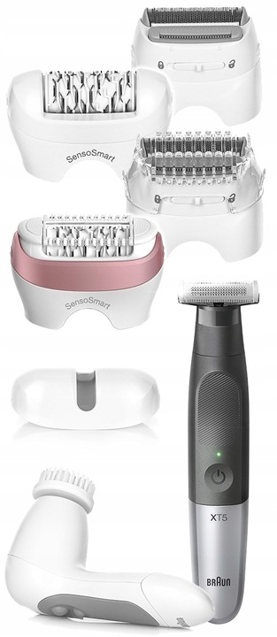 DEPILATOR BRAUN Silk-epil 9 GOLARKA DAMSKA TRYMER DO BIKINI TWARZY NÓG 5w1