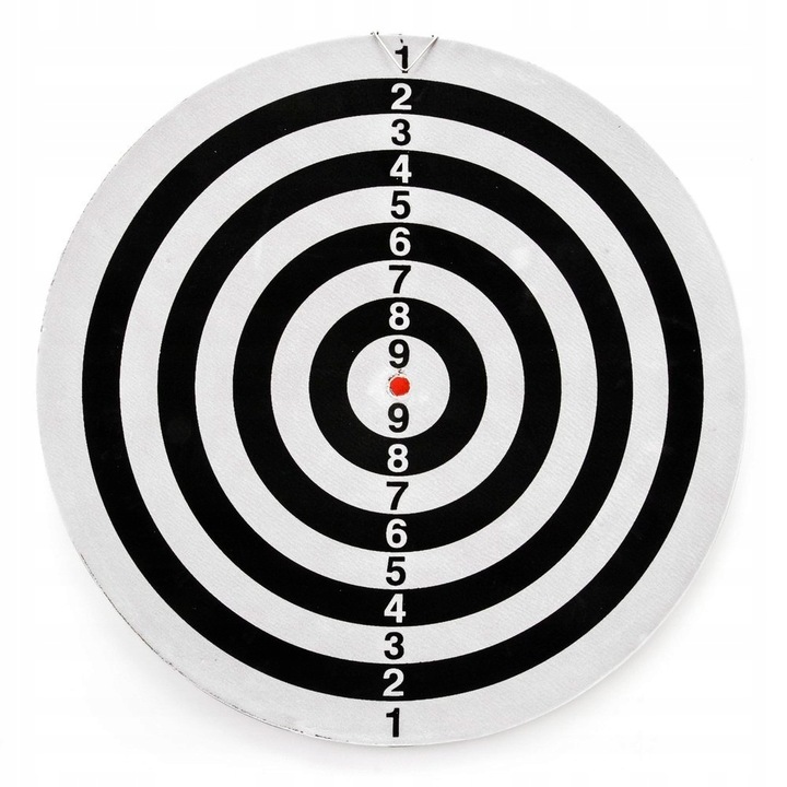 TARCZA dwustronna TABLICA do darta z 6 rzutkami