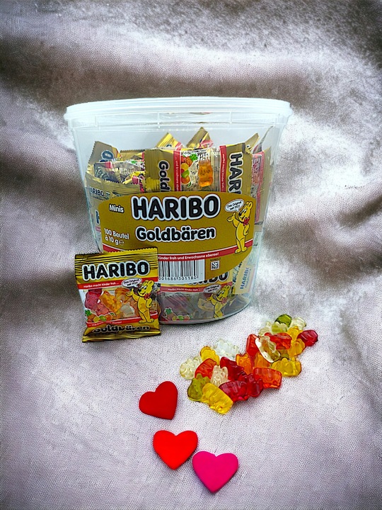 Żelki Haribo Goldbaren, 100 mini paczuszek z Niemiec 1000 g
