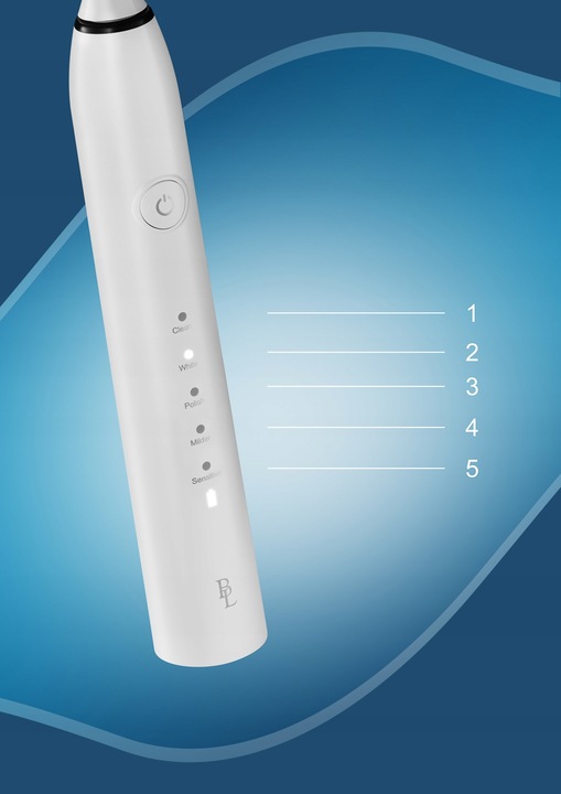 Szczoteczka soniczna do zębów 84tys r/min 5 Tryb 4 Końcówki INDUKCJA BIAŁA