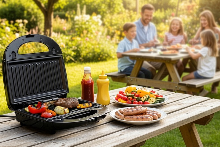 Opiekacz wielofunkcyjny ST250 Eldom 5 w 1 Tosty Grill Gofry Orzeszki