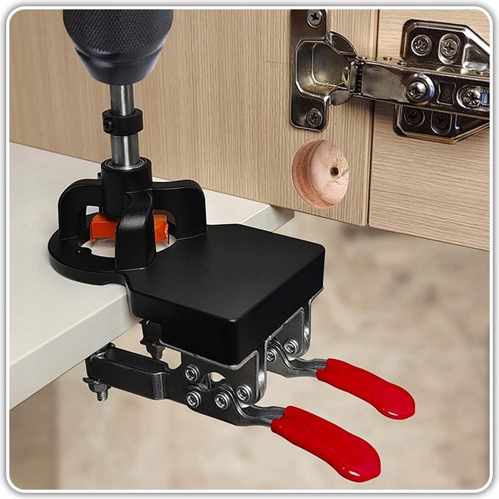 SZABLON DO WIERCENIA OTWORÓW POD ZAWIAS FREZ DO PUSZEK ZNACZNIK