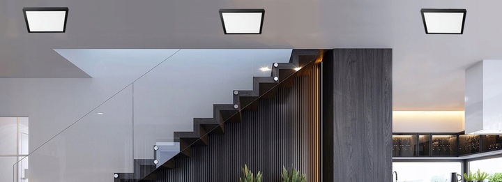 Panel LED natynkowy plafon sufitowy kwadratowy 36W 40x40 cm duży