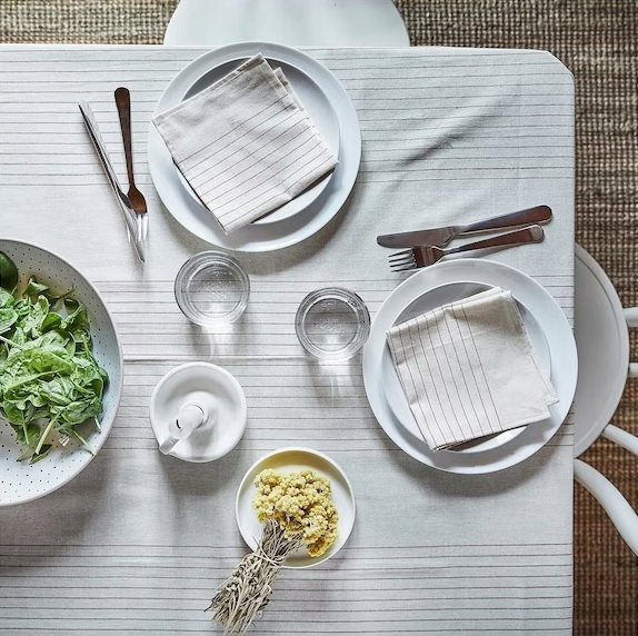 IKEA OFTAST ZESTAW TALERZY I MISEK ZASTAWA 32 SZT.