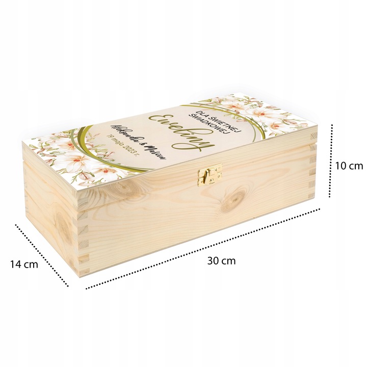 PODZIĘKOWANIE DLA ŚWIADKA ŚWIADKOWEJ SKRZYNKA