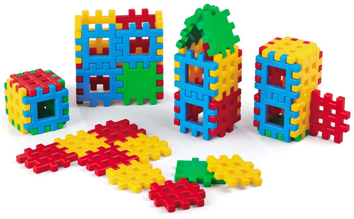 MARIOINEX WAFLE KLOCKI KONSTRUKCYJNE 48 ELEMENTÓW
