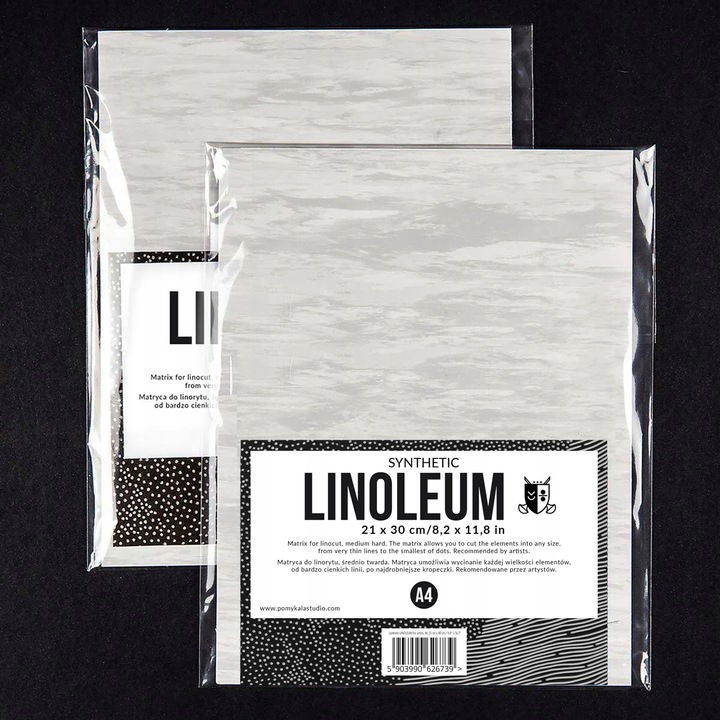 LINOLEUM do linorytu A4, 21 x 30 cm, płytka LINORYT