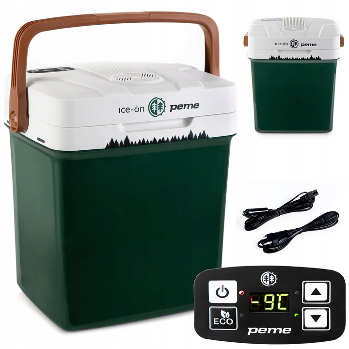 LODÓWKA TURYSTYCZNA Ice-On 27 SAMOCHODOWA Funkcja Grzania 12v 230v USB PEME