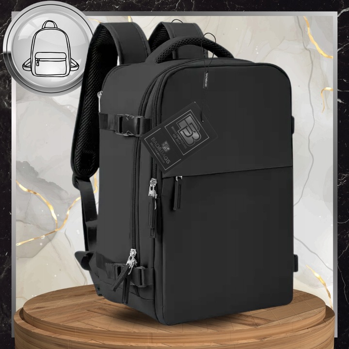 BAGAŻ Do Samolotu Torba A4 Pojemna Męska Podręczny Plecak Podróżny