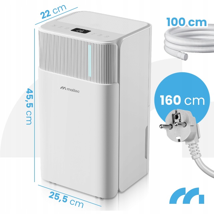 OSUSZACZ POWIETRZA POCHŁANIACZ WILGOCI CICHY WiFi TIMER HIGROSTAT