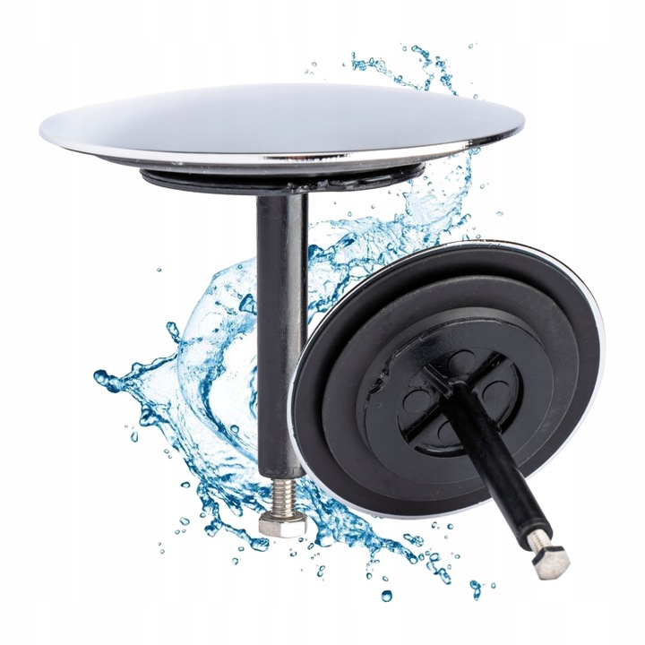 KOREK ZAMYKAJĄCY ODPŁYWOWY ZATYCZKA DO WANNY STAL NIERDZEWNA CHROM MCALPINE