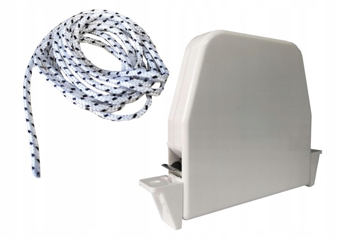 Sznurek linka biała 5mb do rolety zewnętrznej + zwijacz Aluprof