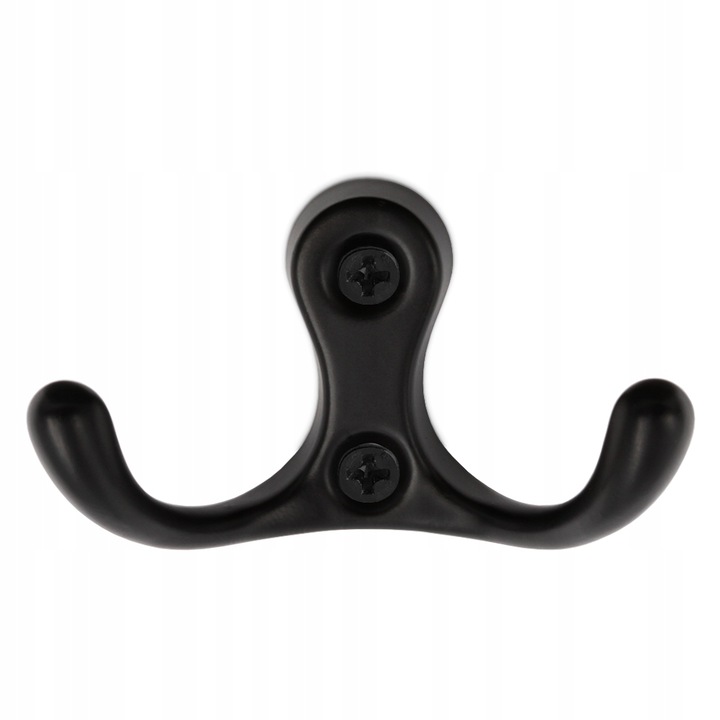 10x HACZYK NA UBRANIA CZARNY WIESZAK NA UBRANIA ŚCIENNY WIESZAK