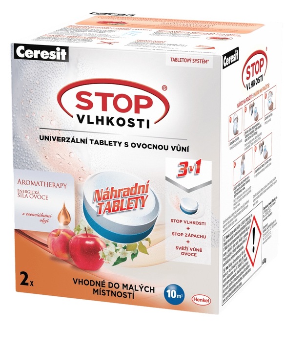 Ceresit STOP WILGOCI PEARL tabletki zastępcze 2w1 energiczne owoce (2x300g)