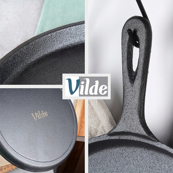 Patelnia ŻELIWNA do smażenia naleśników placków omletów jajek tortilli