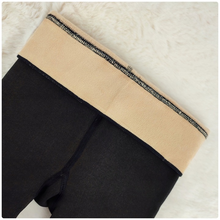 Ciepłe Rajstopy Grube Damskie Ocieplane Matowe Gładkie Zimowe Rajtuzy L/XL