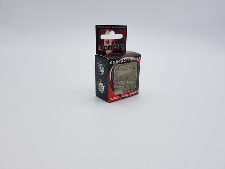 SOCZEWKI KWARTALNE BIAŁE 3 MIESIĄCE HALLOWEEN