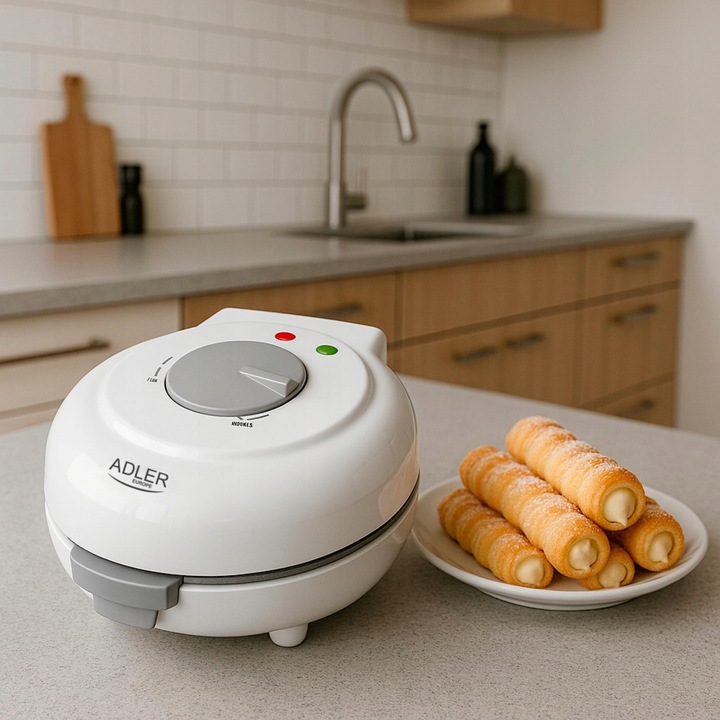 Wypiekacz do wafli rurek rożków miseczek nieprzywierające płyty mocny