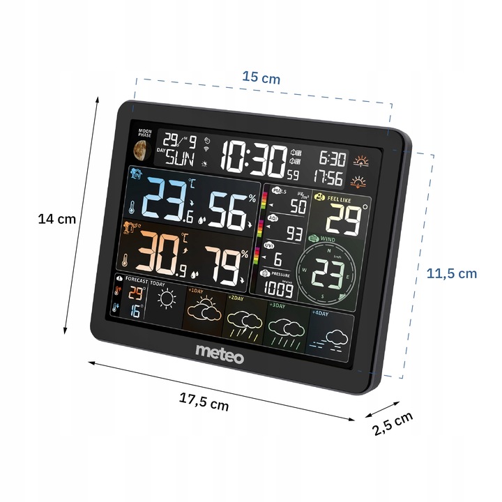 MULTI STACJA POGODOWY METEO SP400 WIFI +MIERNIK POWIETRZA HIGROMETR