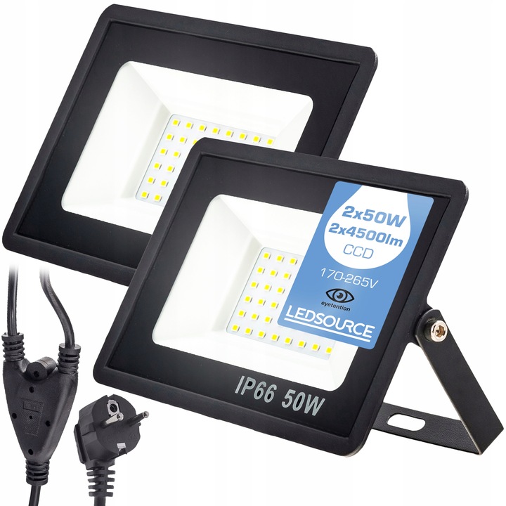 Stojak statyw 100W naświetlacz Lampa robocza HALOGEN BUDOWLANY z