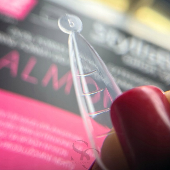 Claresa Stylistic Górne Formy do akrylożelu dual form Almond 120szt Migdał