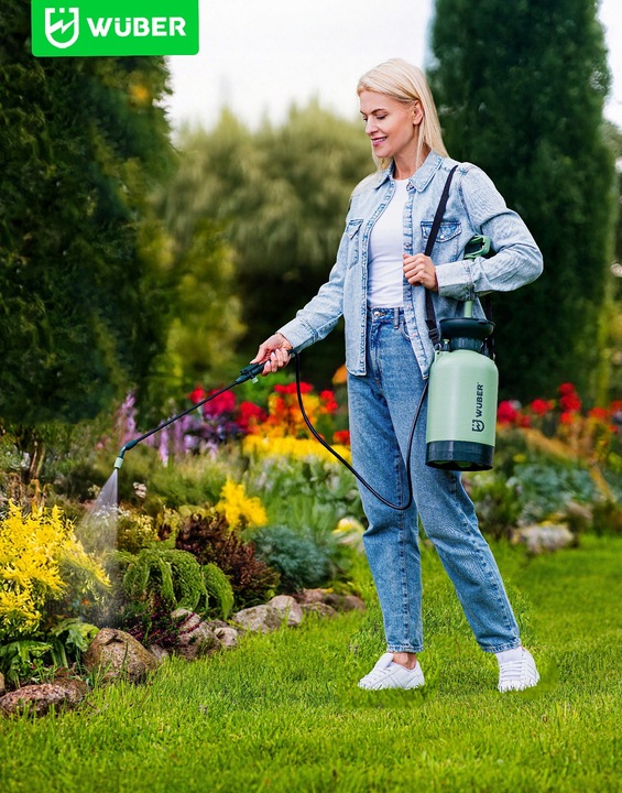 RĘCZNY OPRYSKIWACZ CIŚNIENIOWY DUŻY POJEMNOŚĆ 5L REGULACJA DYSZY LANCA