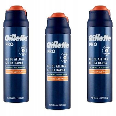 ZESTAW GILLETTE PRO SENSITIVE żel do golenia Zestaw 3 x 200 ml