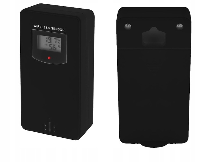 Stacja Pogodowa Pogody Higrometr Bezprzewodowa Termometr Czujnik Zegar Data