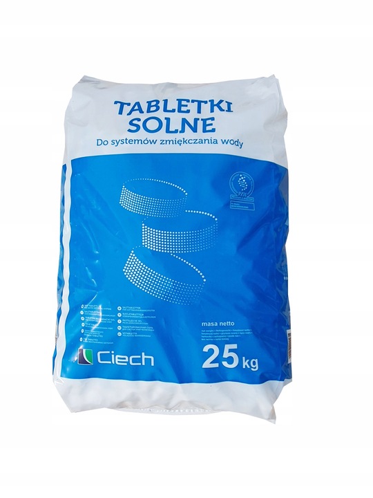 Sól w tabletkach do zmiękczaczy wody Ciech 25 kg