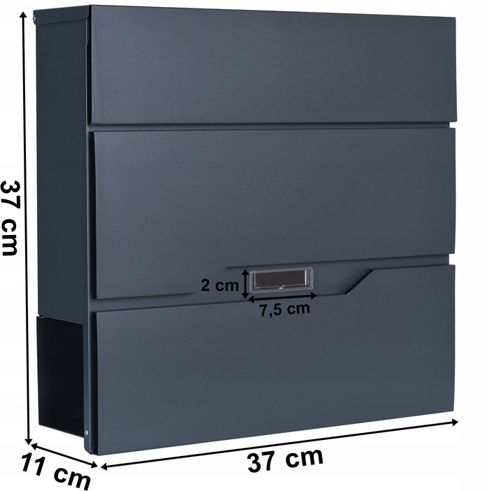 SKRZYNKA POCZTOWA NA LISTY GAZETY POCZTĘ Z NUMEREM DOMU NAZWĄ ULICY