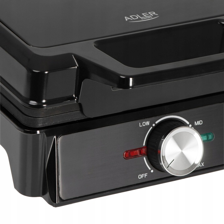 GOFROWNICA 2000W XXL 2 Duże Gofry Regulacja Temperatury NON-STICK