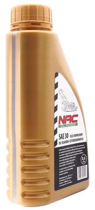 OLEJ DO KOSIARKI AGREGATU TRAKTORKA SAE30 0,6L NAC
