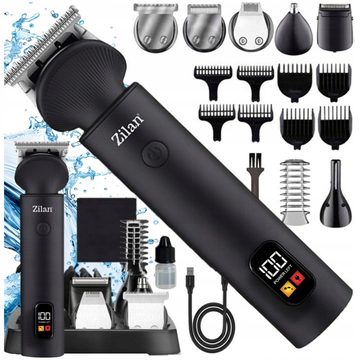 TRYMER GOLARKA STRZYŻENIE GOLENIE BRODY WŁOSÓW BEZPRZEWODOWA XXL USB