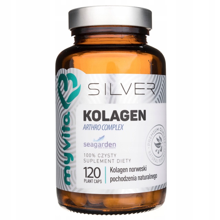 KOLAGEN MyVita Silver Pure 100% Arthro Kwas hialuronowy GLUKOZAMINA 120kaps