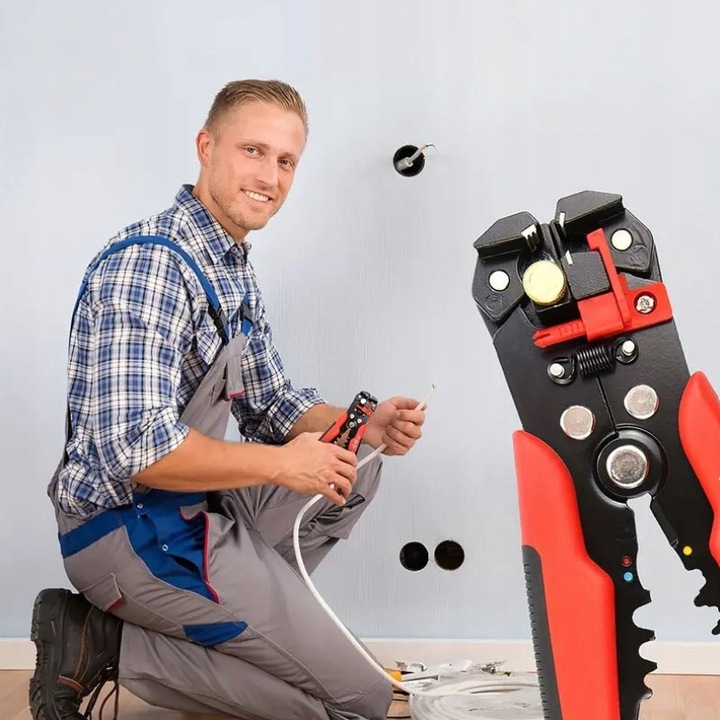 ŚCIĄGACZ IZOLACJI SZCZYPCE ZACISKARKA DO ZDEJMOWANIA PRZEWODÓW KABLI