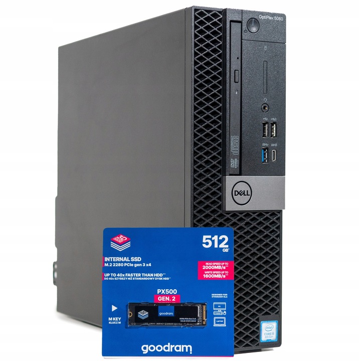 KOMPUTER DELL 5060 I5 8GEN 16GB 512SSD M.2 W11PRO WIFI