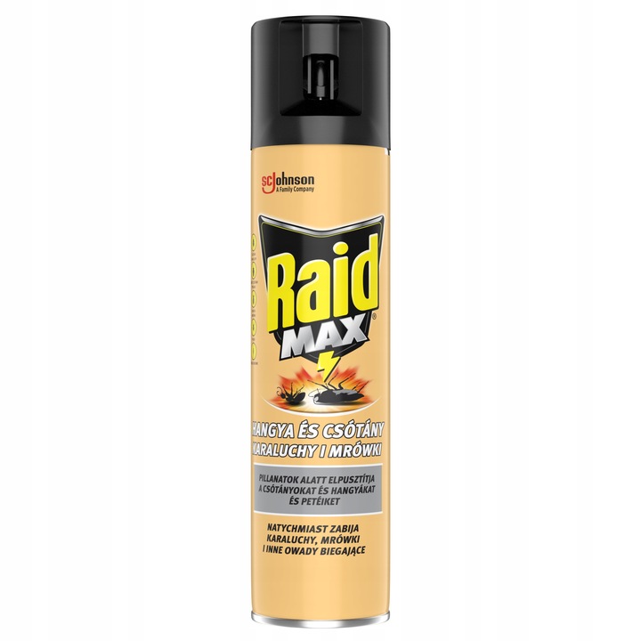 3X SPRAY NA OWADY BIEGAJĄCE RAID MAX AEROZOL PRZECIW KARALUCHOM